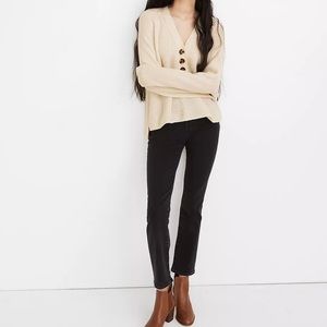 Madewell Ribbed Lyle Henley Merino Wool Sweater